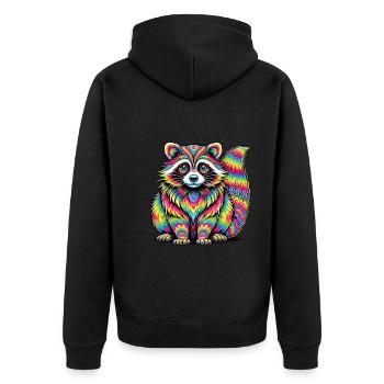 Hippie Festival - Veste à capuche bio Premium Unisexe - noir - Dos - Nico (187cm)