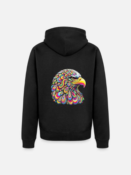 Hippie Festival - Unisex Premium Bio Zip Hoodie - Schwarz