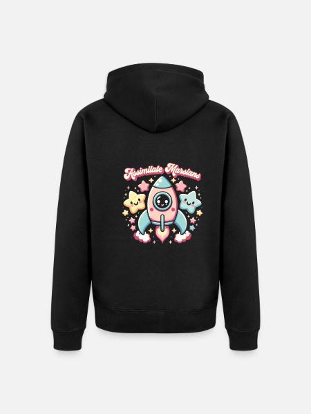 Fusée - Veste à capuche bio Premium Unisexe - noir