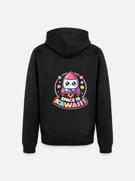 Fusée - Veste à capuche bio Premium Unisexe - noir