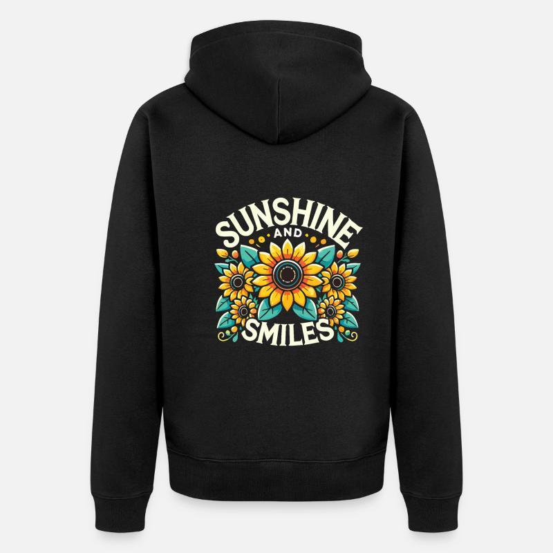 Garten - Unisex Premium Bio Zip Hoodie - Schwarz