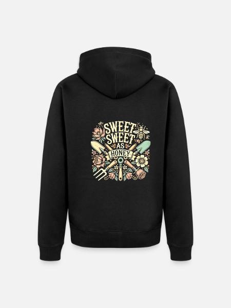 Garten - Unisex Premium Bio Zip Hoodie - Schwarz