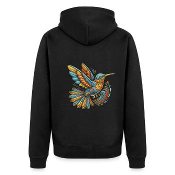 Exotique - Veste à capuche bio Premium Unisexe - noir - Dos - Nico (187cm)
