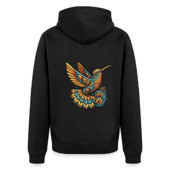 Exotique - Veste à capuche bio Premium Unisexe - noir - Dos - Nico (187cm)