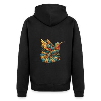 Exotique - Veste à capuche bio Premium Unisexe - noir - Dos - Nico (187cm)