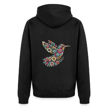 Exotique - Veste à capuche bio Premium Unisexe - noir - Dos - Nico (187cm)