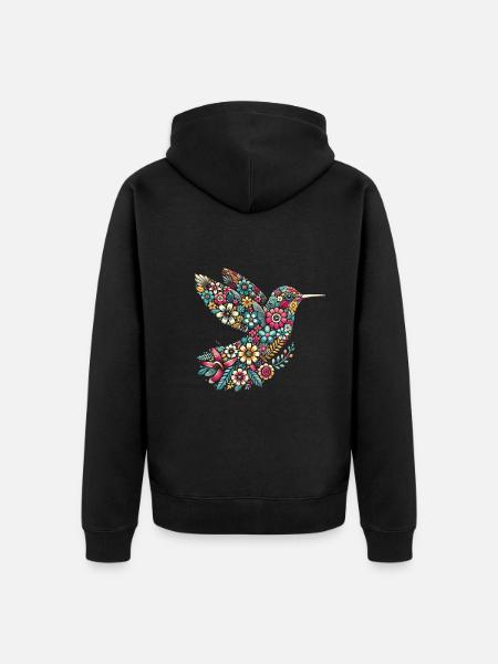 Exotic - Unisex Premium Organic Zip Hoodie - black