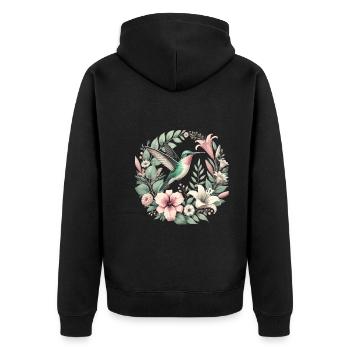Exotique - Veste à capuche bio Premium Unisexe - noir - Dos - Nico (187cm)