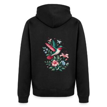 Exotique - Veste à capuche bio Premium Unisexe - noir - Dos - Nico (187cm)