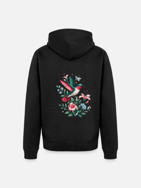 Exotic - Unisex Premium Organic Zip Hoodie - black