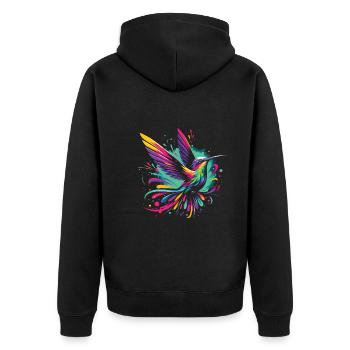 Exotique - Veste à capuche bio Premium Unisexe - noir - Dos - Nico (187cm)