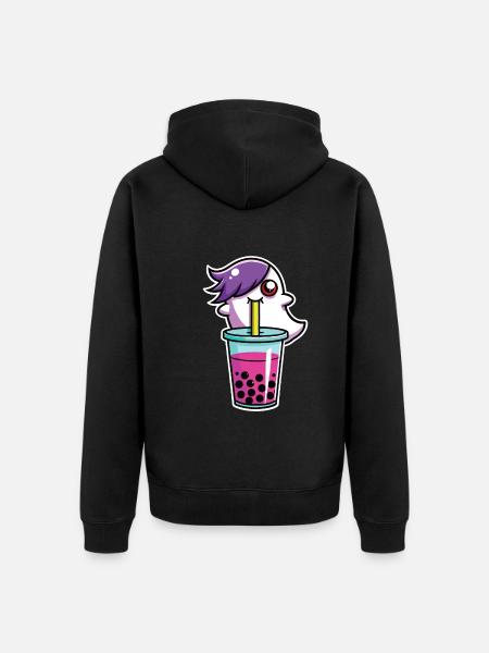 Bubble Tea - Unisex Premium Bio Zip Hoodie - Schwarz