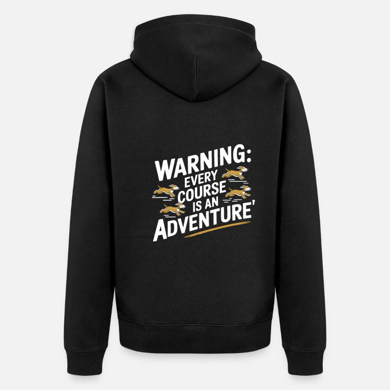 Agilité - Veste à capuche bio Premium Unisexe - noir