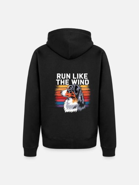 Agility - Unisex Premium Bio Zip Hoodie - Schwarz