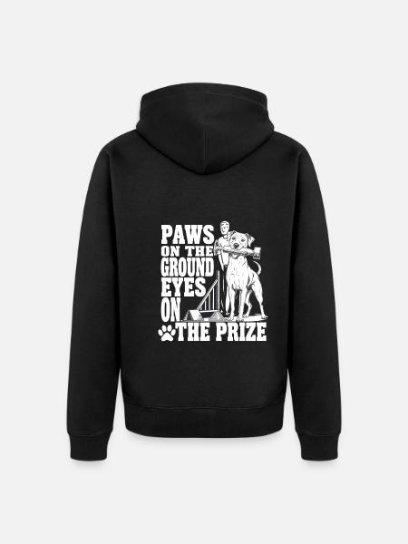 Agility - Unisex Premium Organic Zip Hoodie - black