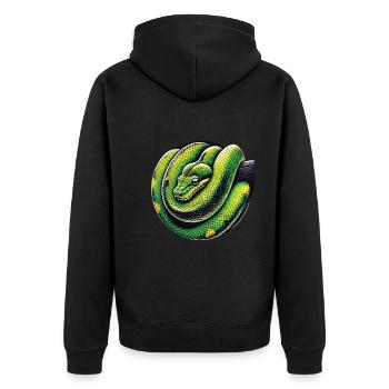 Serpent - Veste à capuche bio Premium Unisexe - noir - Dos - Nico (187cm)