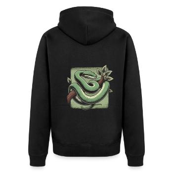 Serpent - Veste à capuche bio Premium Unisexe - noir - Dos - Nico (187cm)