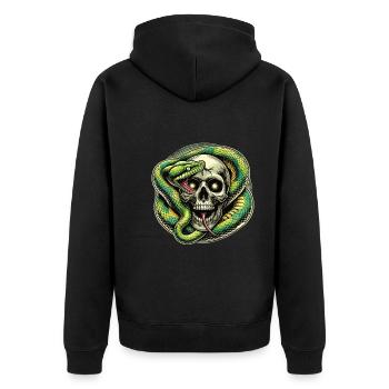 Serpent - Veste à capuche bio Premium Unisexe - noir - Dos - Nico (187cm)