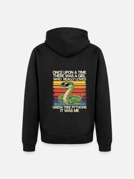 Snake - Unisex Premium Organic Zip Hoodie - black