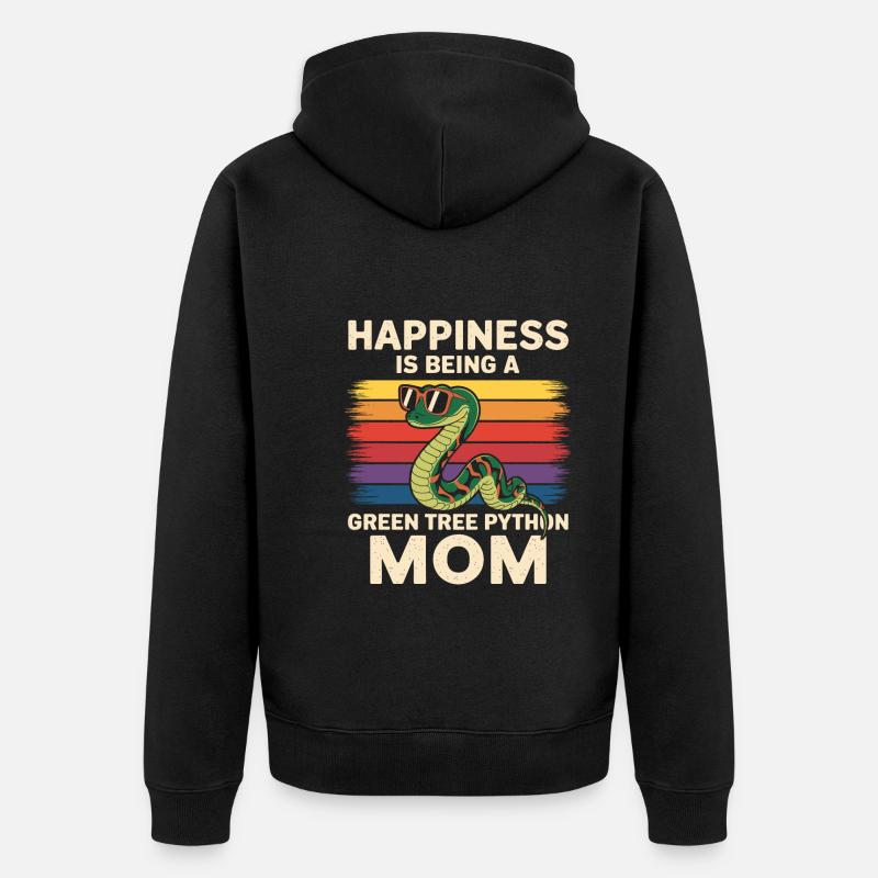 Serpent - Veste à capuche bio Premium Unisexe - noir