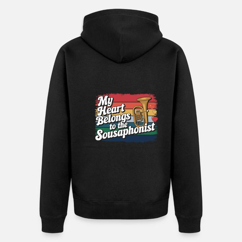 Sousaphone - Unisex Premium Bio Zip Hoodie - Schwarz