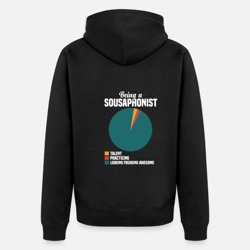 Sousaphone - Unisex Premium Bio Zip Hoodie - Schwarz