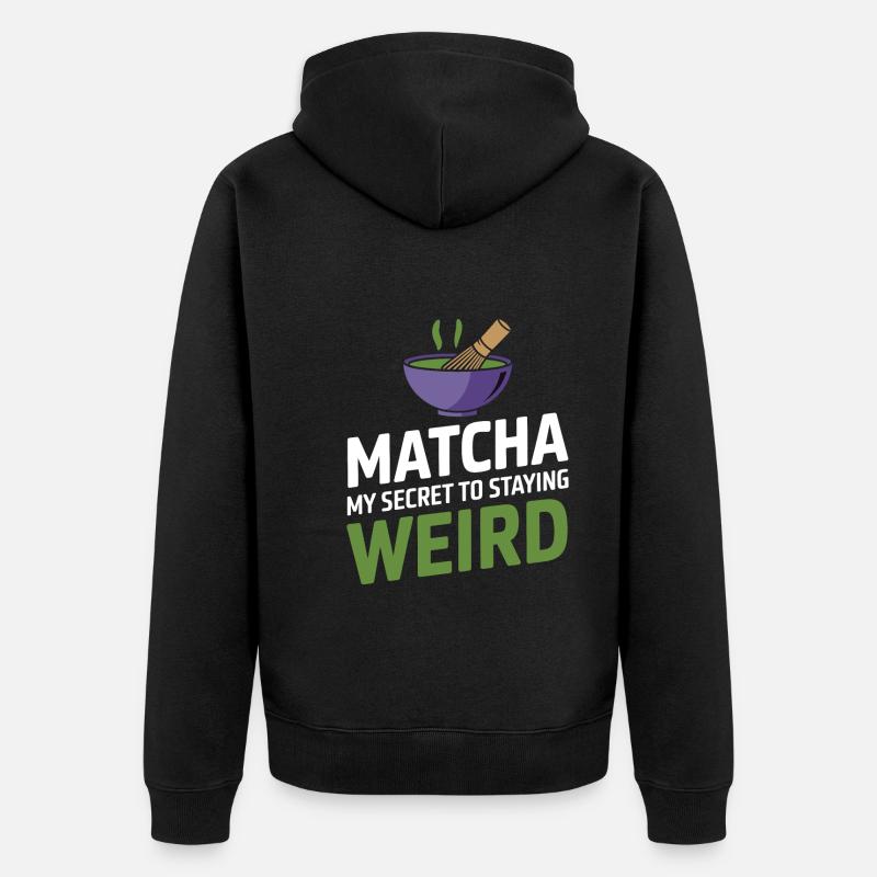Le Matcha - Veste à capuche bio Premium Unisexe - noir