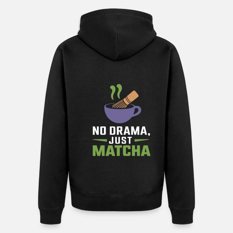 Le Matcha - Veste à capuche bio Premium Unisexe - noir