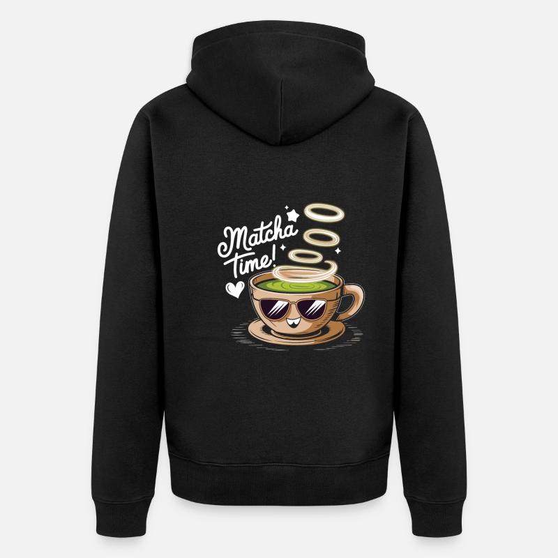 Le Matcha - Veste à capuche bio Premium Unisexe - noir