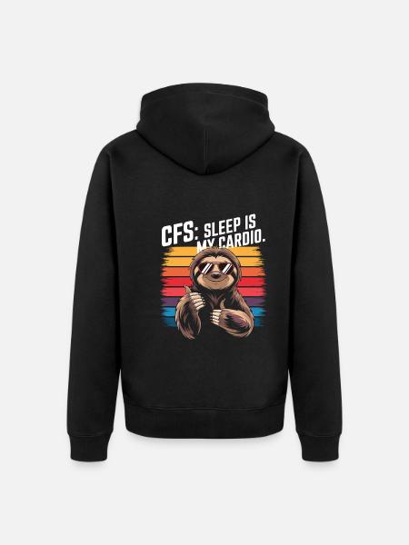 Bürohumor - Unisex Premium Bio Zip Hoodie - Schwarz
