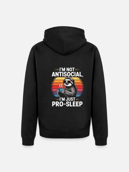 Office humor - Unisex Premium Organic Zip Hoodie - black