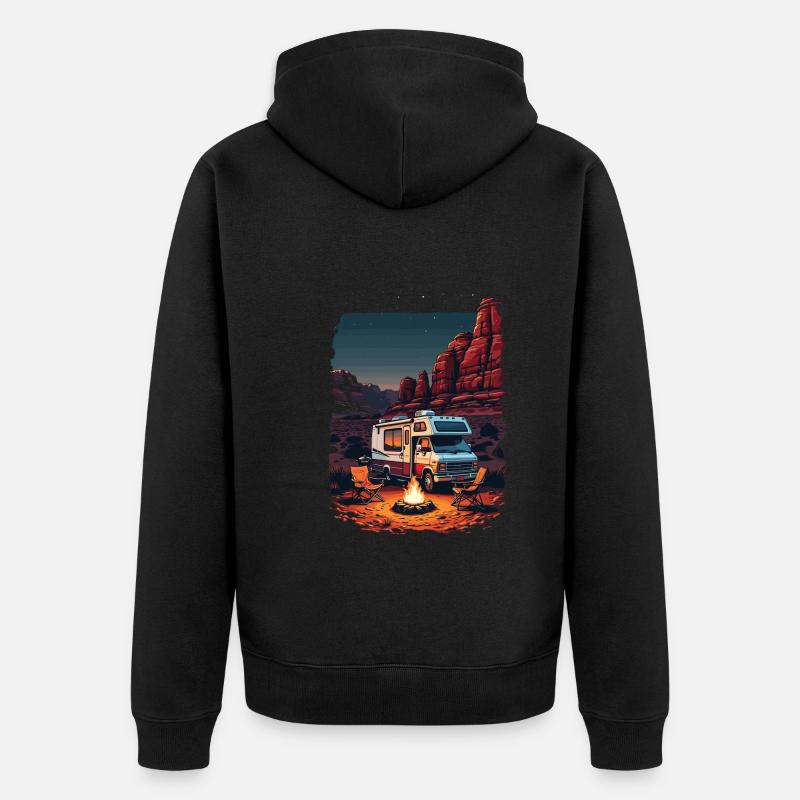 Campeur - Veste à capuche bio Premium Unisexe - noir