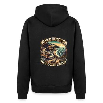Campeur - Veste à capuche bio Premium Unisexe - noir - Dos - Nico (187cm)