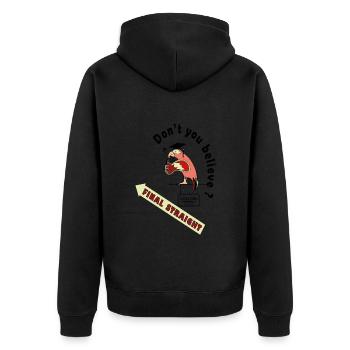 Le dernier perroquet droit de l’école - Veste à capuche bio Premium Unisexe - noir - Dos - Nico (187cm)