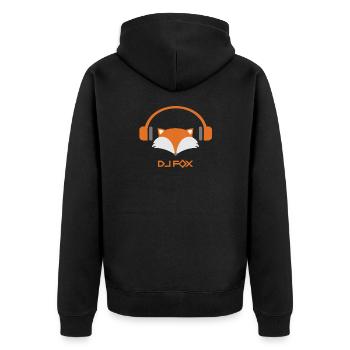 DJ FOX - Veste à capuche bio Premium Unisexe - noir - Dos - Nico (187cm)