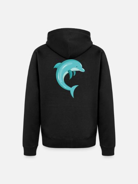 Delfin - Veste à capuche bio Premium Unisexe - noir