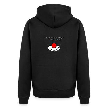 clown - Veste à capuche bio Premium Unisexe - noir - Dos - Nico (187cm)