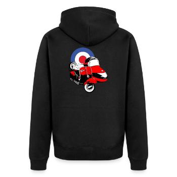Scooter Sidecar - Veste à capuche bio Premium Unisexe - noir - Dos - Nico (187cm)