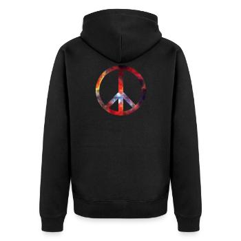 paix - Veste à capuche bio Premium Unisexe - noir - Dos - Nico (187cm)