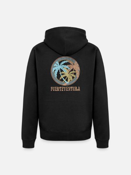 Fuerteventura - Unisex Premium Organic Zip Hoodie - black