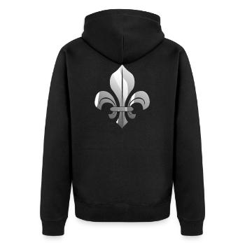 Scout Shirt • Scout Camp • Gift - Unisex Premium Organic Zip Hoodie - black - Back - Nico (187cm)