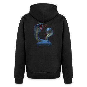 cobra - Veste à capuche bio Premium Unisexe - noir - Dos - Nico (187cm)
