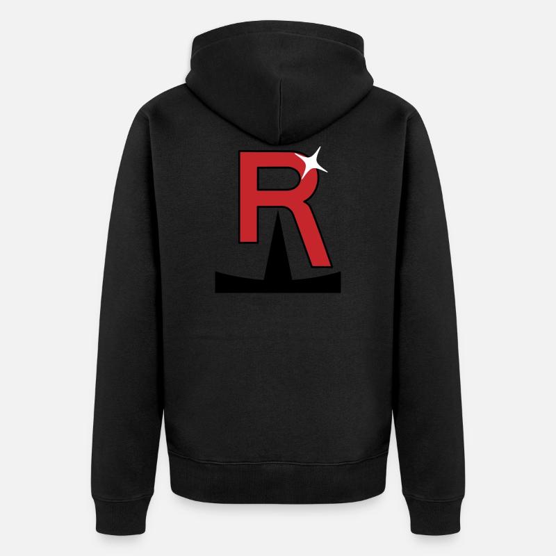 Team Rocket Stern - Veste à capuche bio Premium Unisexe - noir