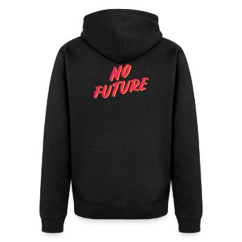 Pas de future chemise dépressive - Veste à capuche bio Premium Unisexe - noir - Dos - Nico (187cm)