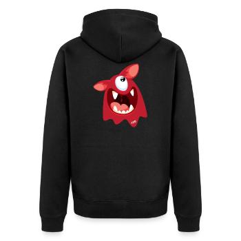 Monstaa Originaals Monster #28 - Veste à capuche bio Premium Unisexe - noir - Dos - Nico (187cm)