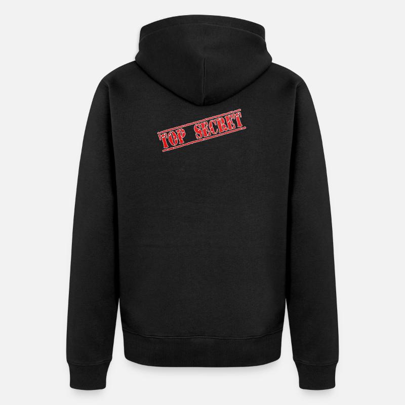 top secret J - Veste à capuche bio Premium Unisexe - noir