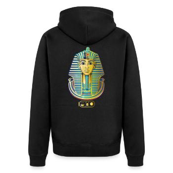 TUTANCHAMUN I Tutankhamen - Unisex Premium Organic Zip Hoodie - black - Back - Nico (187cm)