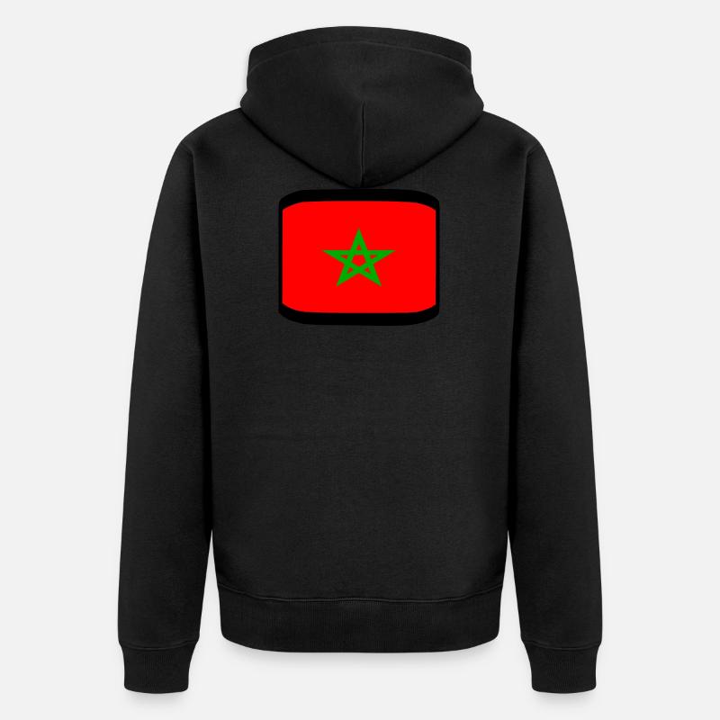 Maroc - Veste à capuche bio Premium Unisexe - noir