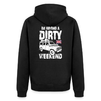 Au Having A Dirty Weekend - Veste à capuche bio Premium Unisexe - noir - Dos - Nico (187cm)