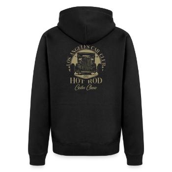 Hot rod - Veste à capuche bio Premium Unisexe - noir - Dos - Nico (187cm)